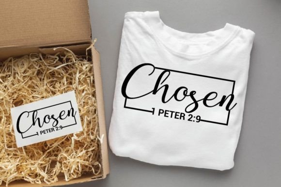 Chosen, Christian SVG Designs for T-Shirt Graphics & Branding