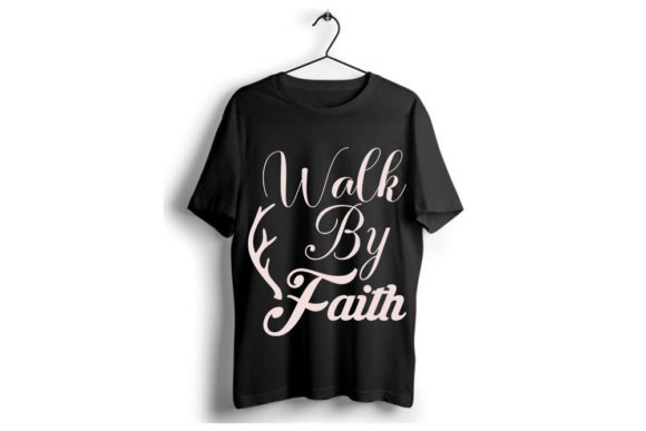 Christian Jesus SVG Design Walk By Faith – A Thoughtful Graphic for Faith-Inspired Branding