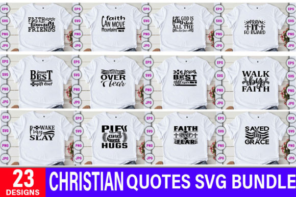 Christian Svg Design Bundle: Graphics & T-Shirt Designs