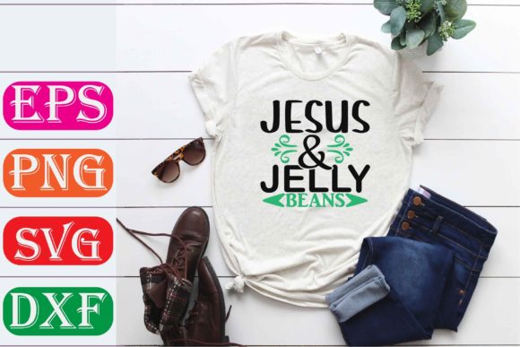 Easter SVG Design: Jesus Jelly Beans Graphics