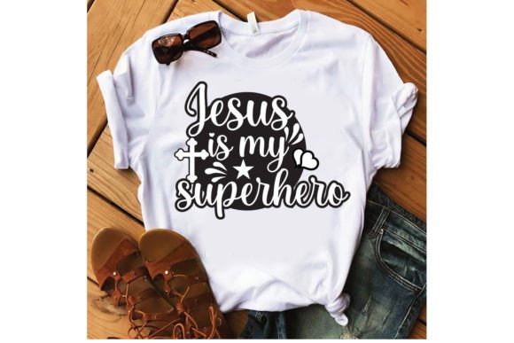Jesus is My Superhero T-shirt SVG: A Versatile Graphic for Faith-Based T-Shirt Designs