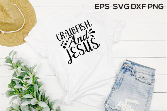 Jesus Svg Design: CRAWFISH and JESUS Graphics