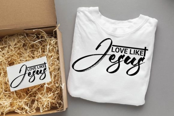 Love Like Jesus, Christian Svg Designs – Faith-Inspired Graphics for T-Shirt & Branding Projects