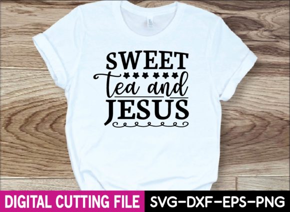 Sweet Tea and Jesus SVG Design – A Visual Gem for Blog Graphics & T-Shirt Designs