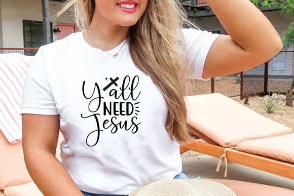 Ya ll Need Jesus: A Bold Graphic for T-Shirt Designs & Marketing Visuals